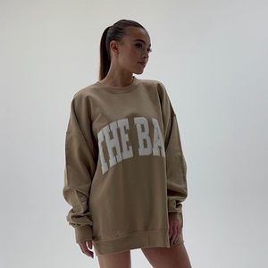 The Bar Varsity sweatshirt beige